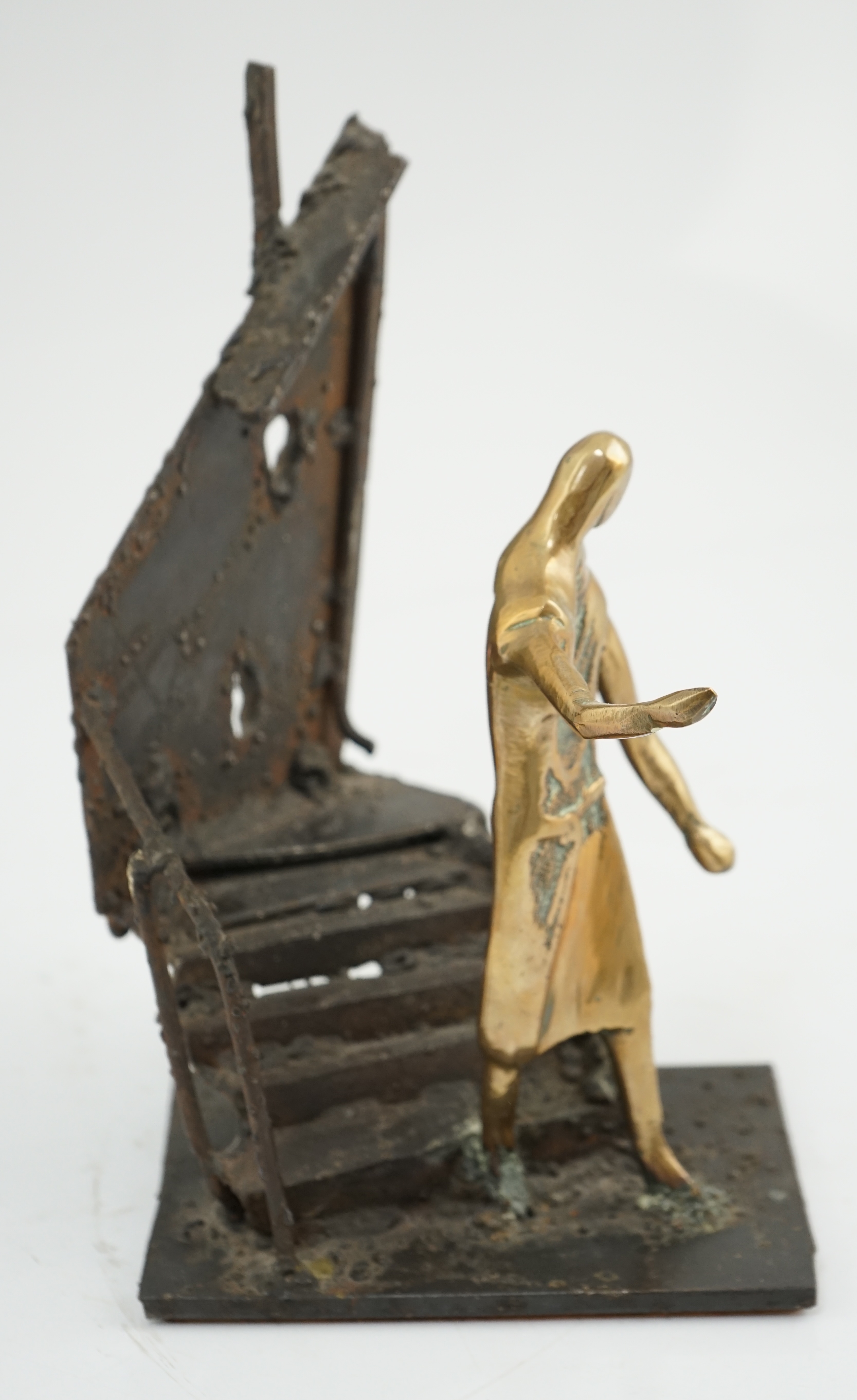 Arthur Dooley, (1929-1994), Figure descending a staircase
